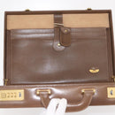 GUCCI GG Plus Supreme Attache Case PVC Beige Gold Auth 146488-11