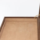 GUCCI GG Plus Supreme Attache Case PVC Beige Gold Auth 146488-20