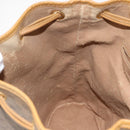 GUCCI Micro GG Supreme Shoulder Bag PVC Beige Gold 001 084 0850 Auth 146489-21