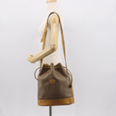GUCCI Micro GG Supreme Shoulder Bag PVC Beige Gold 001 084 0850 Auth 146489-23