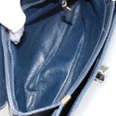 CELINE Horse Carriage Shoulder Bag Leather Navy Auth 146494-11