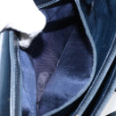 CELINE Horse Carriage Shoulder Bag Leather Navy Auth 146494-12