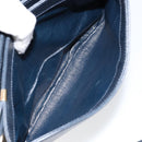 CELINE Horse Carriage Shoulder Bag Leather Navy Auth 146494-21