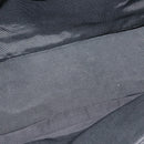 CHANEL Choco Bar Tote Bag Canvas Black Silver CC Auth 146496-15