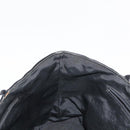 CHANEL Choco Bar Tote Bag Canvas Black Silver CC Auth 146496-16