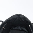 CHANEL Choco Bar Tote Bag Canvas Black Silver CC Auth 146496-17