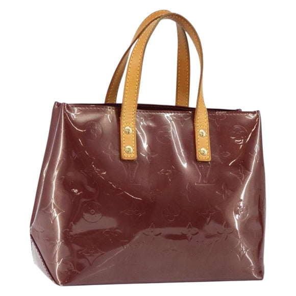 LOUIS VUITTON Monogram Vernis Reade PM Hand Bag Purple Viole M93578 Auth 146503