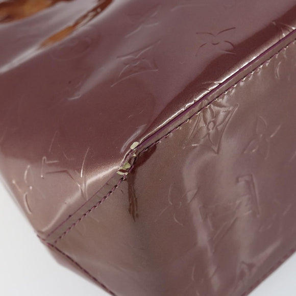 LOUIS VUITTON Monogram Vernis Reade PM Hand Bag Purple Viole M93578 Auth 146503