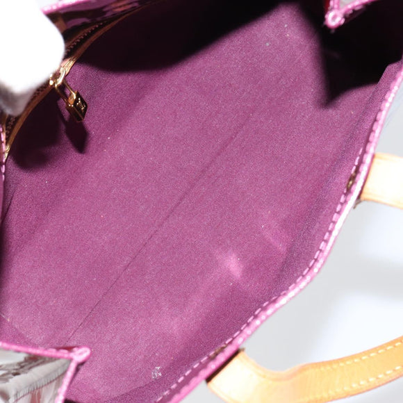 LOUIS VUITTON Monogram Vernis Reade PM Hand Bag Purple Viole M93578 Auth 146503