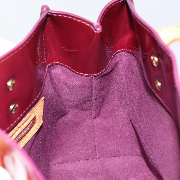 LOUIS VUITTON Monogram Vernis Reade PM Hand Bag Purple Viole M93578 Auth 146503