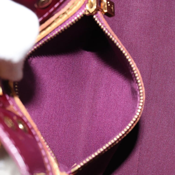 LOUIS VUITTON Monogram Vernis Reade PM Hand Bag Purple Viole M93578 Auth 146503