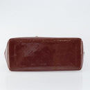 LOUIS VUITTON Monogram Vernis Reade PM Hand Bag Purple Viole M93578 Auth 146503-5