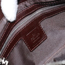 FENDI Zucca Canvas Shoulder Bag Black Brown Auth 146505-21
