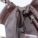 FENDI Zucca Canvas Shoulder Bag Black Brown Auth 146505-23