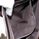 FENDI Zucca Canvas Shoulder Bag Black Brown Auth 146505-24