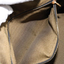 FENDI Zucca Canvas Vanity Hand Bag Black Brown Auth 146506-21