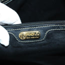 FENDI Zucca Canvas Boston Bag PVC Black Brown Auth 146507-23