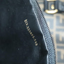 FENDI Zucca Canvas Boston Bag PVC Black Brown Auth 146507-12