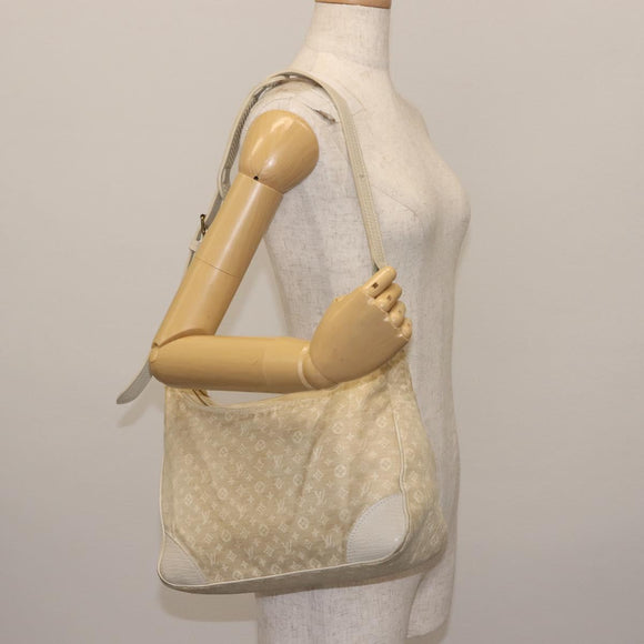 LOUIS VUITTON Monogram Mini Lin Boulogne 30 Bag Dunne M95317 Auth 146517