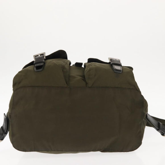PRADA Backpack Nylon Khaki Auth 146518