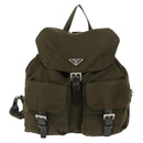 PRADA Backpack Nylon Khaki Auth 146518-13