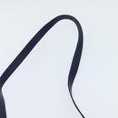 CELINE Circle Hand Bag Leather 2way Blue Gold Auth 146519-15