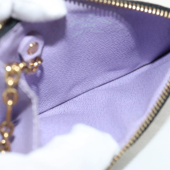 LOUIS VUITTON Multicolor Pochette Cles NM Coin Purse Black M60279 Auth 146522V