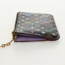 LOUIS VUITTON Multicolor Pochette Cles NM Coin Purse Black M60279 Auth 146522V-3