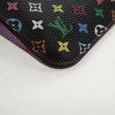LOUIS VUITTON Multicolor Pochette Cles NM Coin Purse Black M60279 Auth 146522V-7