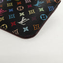 LOUIS VUITTON Multicolor Pochette Cles NM Coin Purse Black M60279 Auth 146522V-14