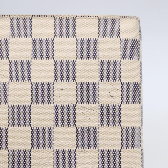 LOUIS VUITTON Damier Azur Agenda MM Day Planner Cover R20707 LV Auth 146523