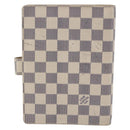 LOUIS VUITTON Damier Azur Agenda MM Day Planner Cover R20707 LV Auth 146523-2