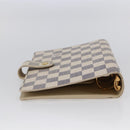 LOUIS VUITTON Damier Azur Agenda MM Day Planner Cover R20707 LV Auth 146523-5