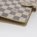LOUIS VUITTON Damier Azur Agenda MM Day Planner Cover R20707 LV Auth 146523-14