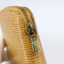 LOUIS VUITTON Epi Agenda Geot Travel Case Yellow M63879 LV Auth 146524-8