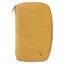 LOUIS VUITTON Epi Agenda Geot Travel Case Yellow M63879 LV Auth 146524-13
