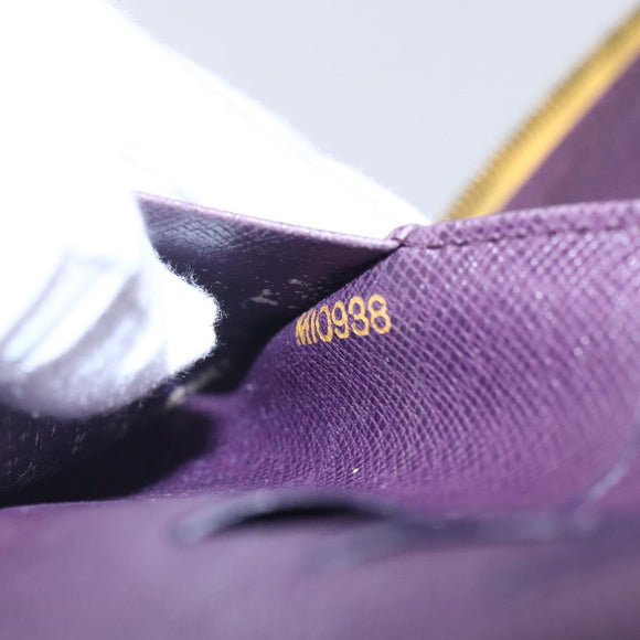 LOUIS VUITTON Epi Agenda Geot Travel Case Yellow M63879 LV Auth 146524