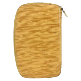 LOUIS VUITTON Epi Agenda Geot Travel Case Yellow M63879 LV Auth 146524 - 0