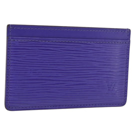 LOUIS VUITTON Epi Porte Cartes Simple Card Case Purple Fig M6032G LV Auth 146525