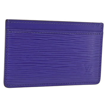 LOUIS VUITTON Epi Porte Cartes Simple Card Case Purple Fig M6032G LV Auth 146525