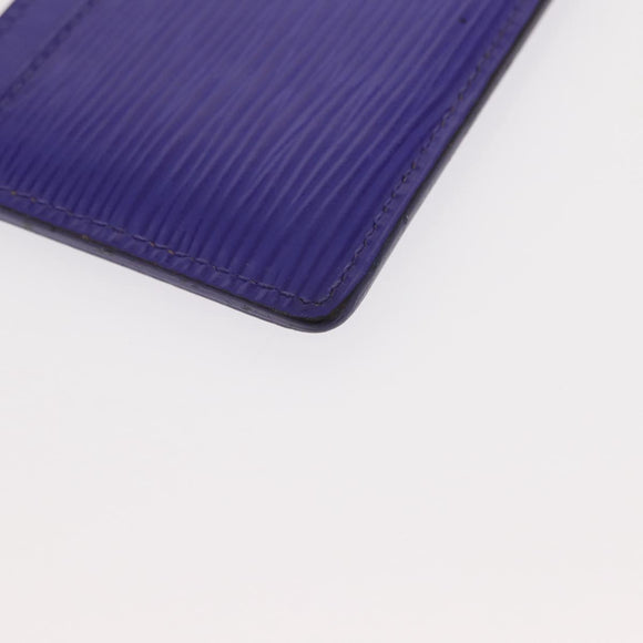 LOUIS VUITTON Epi Porte Cartes Simple Card Case Purple Fig M6032G LV Auth 146525