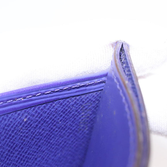 LOUIS VUITTON Epi Porte Cartes Simple Card Case Purple Fig M6032G LV Auth 146525