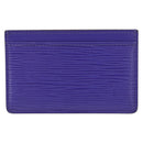 LOUIS VUITTON Epi Porte Cartes Simple Card Case Purple Fig M6032G LV Auth 146525-13