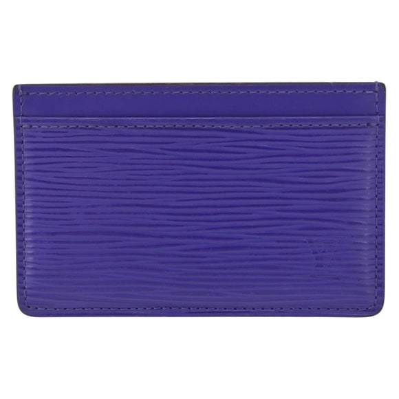 LOUIS VUITTON Epi Porte Cartes Simple Card Case Purple Fig M6032G LV Auth 146525