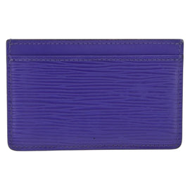 LOUIS VUITTON Epi Porte Cartes Simple Card Case Purple Fig M6032G LV Auth 146525 - 0