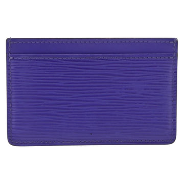 LOUIS VUITTON Epi Porte Cartes Simple Card Case Purple Fig M6032G LV Auth 146525 - 0