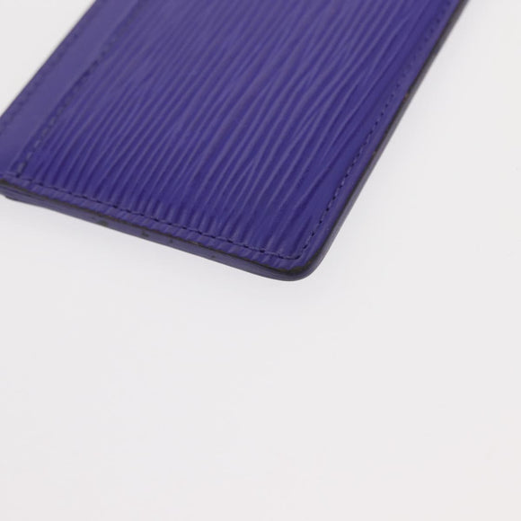 LOUIS VUITTON Epi Porte Cartes Simple Card Case Purple Fig M6032G LV Auth 146525