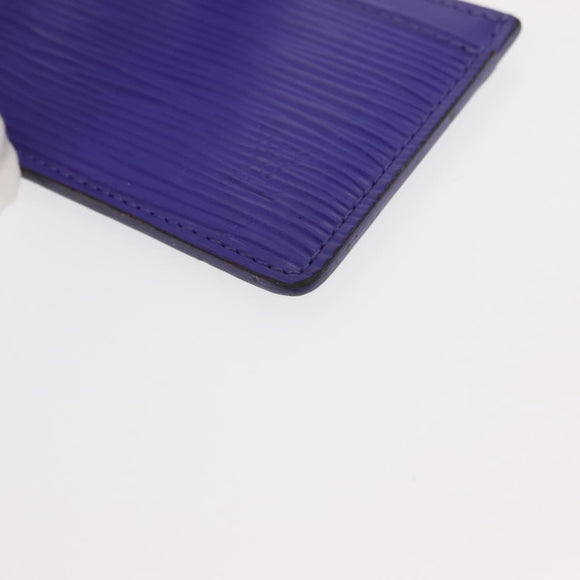 LOUIS VUITTON Epi Porte Cartes Simple Card Case Purple Fig M6032G LV Auth 146525