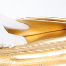 CHANEL Clutch Bag Leather Gold CC Auth 146526-15
