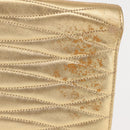 CHANEL Clutch Bag Leather Gold CC Auth 146526-4
